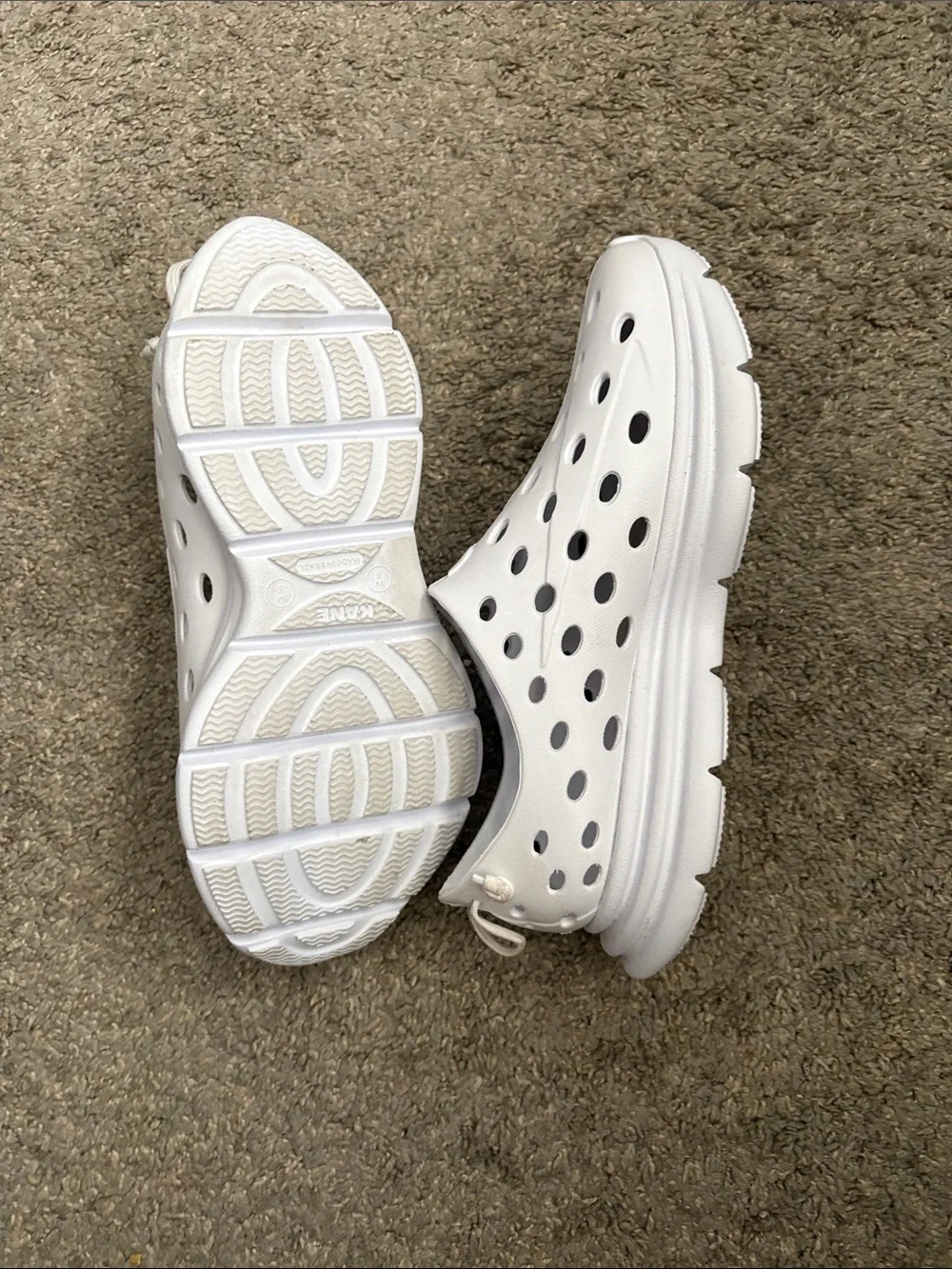 Women’s White Ventilated Slip-On Sandals
